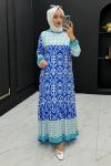 Azra Elbise İndigo