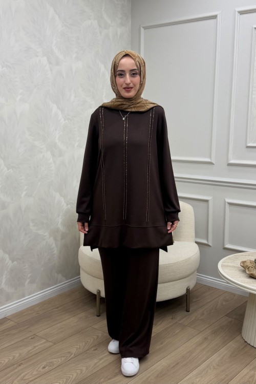 Canan Takım Kahverengi