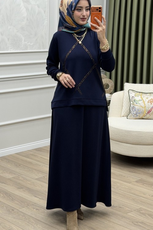 Irmak Etek Takım Lacivert