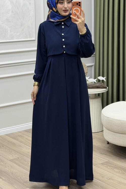 Melda Elbise Lacivert