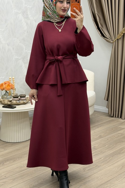 Mercan Etek Takım Bordo