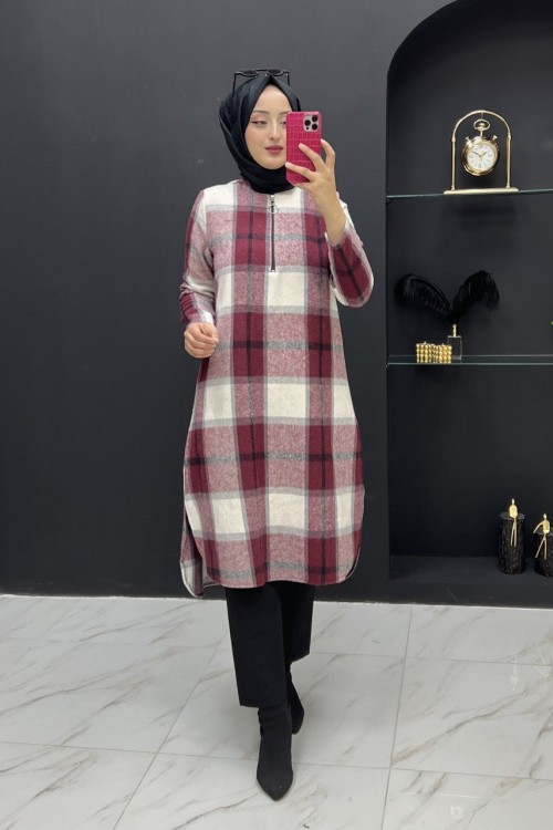 Nevra Oduncu Tunik Bordo