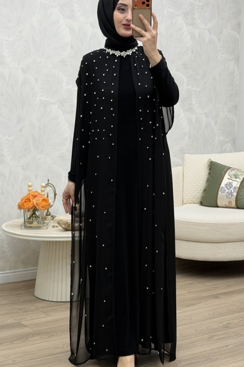 Parıltı Abiye Siyah