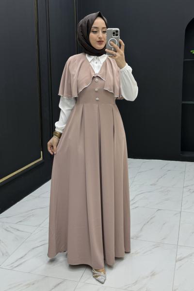 Prenses Jile Takım Bej