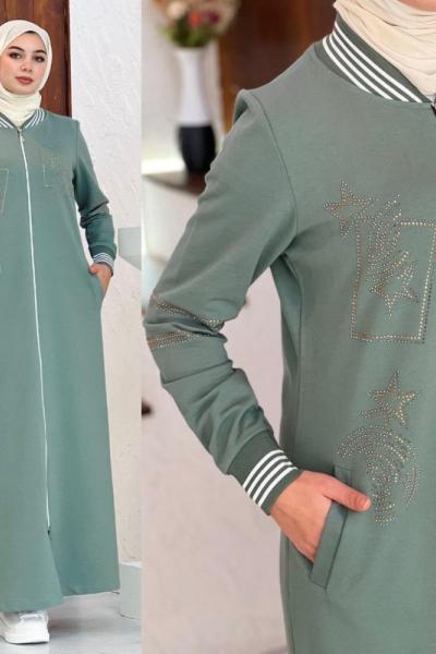 3639 - Fermuarlı Ferace