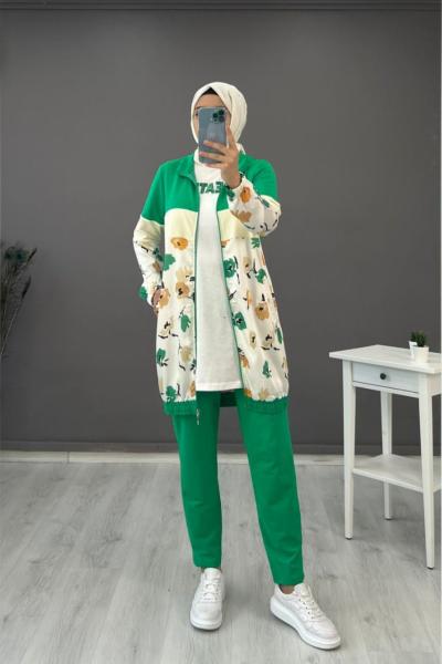 9747 Pamuklu Penye 3 Lü Takım