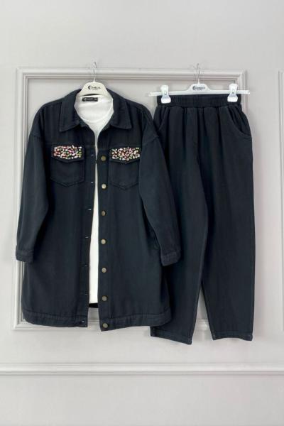 9815 Cepli Gabardin Kot Takım