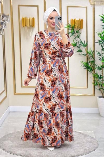 Asiye Pamuklu Viskon Elbise