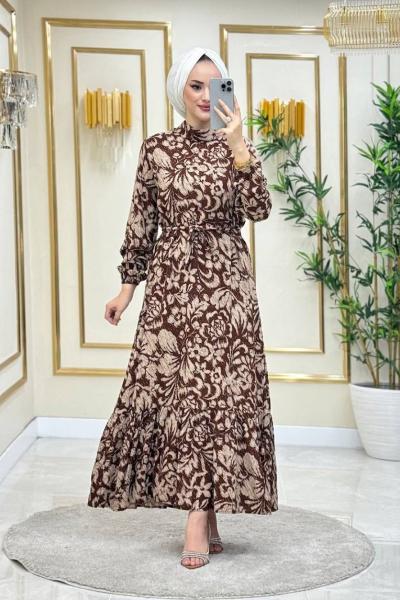 Ayliz Pamuklu Viskon Elbise