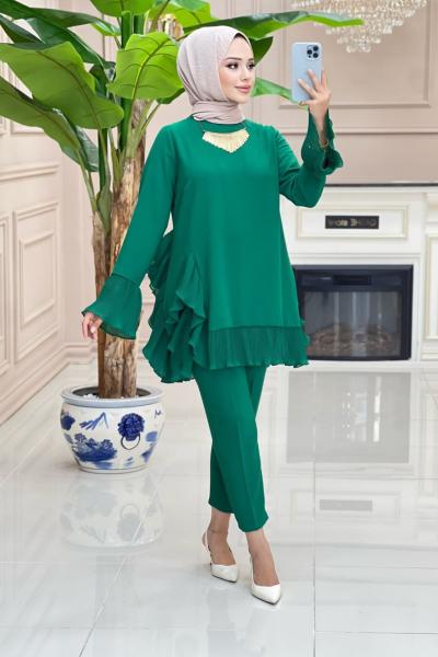 Balkız  Krep Takım - Yeşil