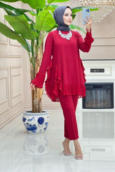 Balkız  Krep Takım - Kırmız