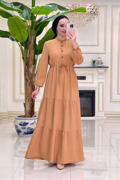 Belinay Aerobin Elbise Hardal