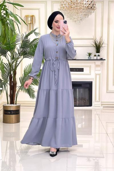 Belinay Aerobin Elbise Gri