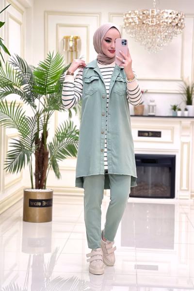 Berna Kot 3 Lü Takım Mint