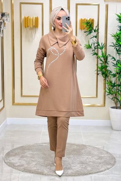 Burçin Scuba Krep Takım - Vizon