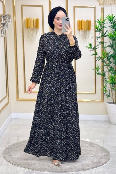 Duygu Pamuklu Viskon Elbise