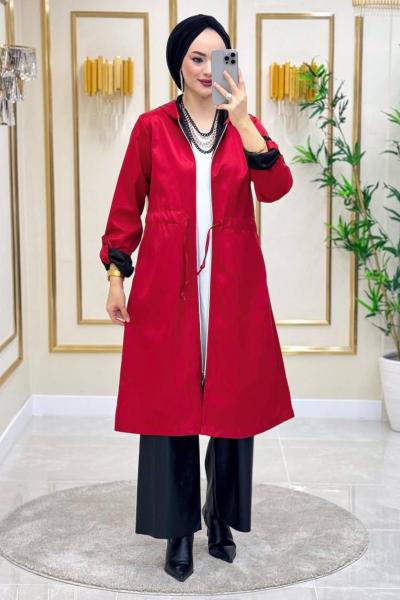 Ecrin Bondit Trenç - Kırmızı