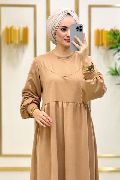 Elmira Penye Elbise - vizon