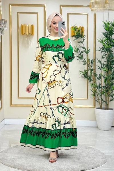 Fulya Pamuklu Viskon Elbise