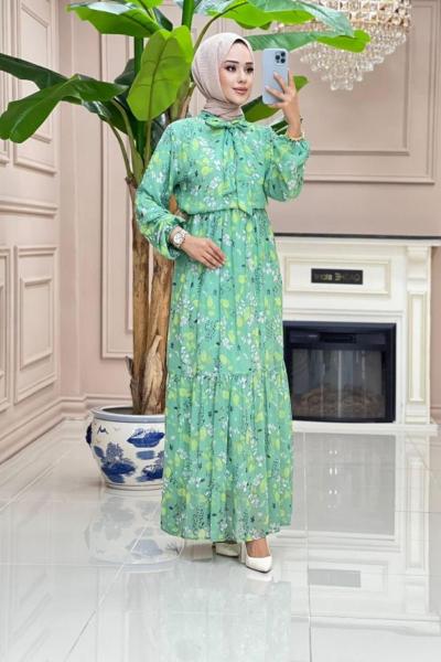 Gülin Astarlı Şifon - Zümrüt