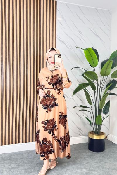 Gülümser  Pamuklu Vİskon Elbise