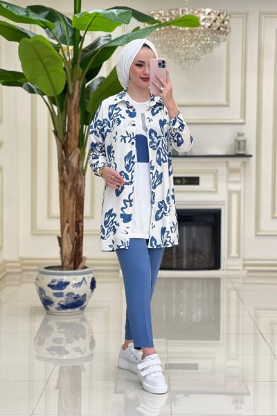 Hazel Aerobin Takım - Mavi