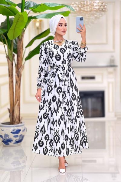 İsya Terakoton Elbise - Siyah