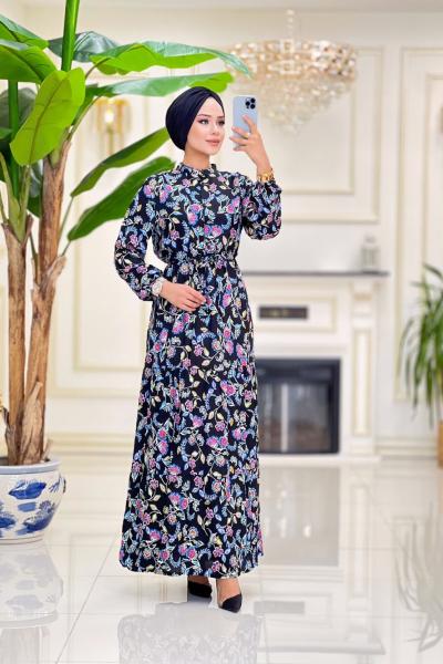 Melek Viskon Elbise - Laciver