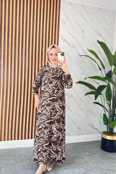 Melis Pamuklu Vİskon Elbise