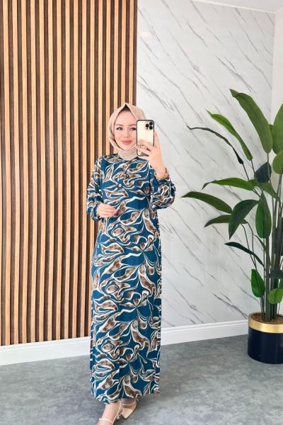 Melis Pamuklu Vİskon Elbise