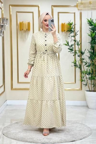 Meryem Pamuklu Viskon Elbise