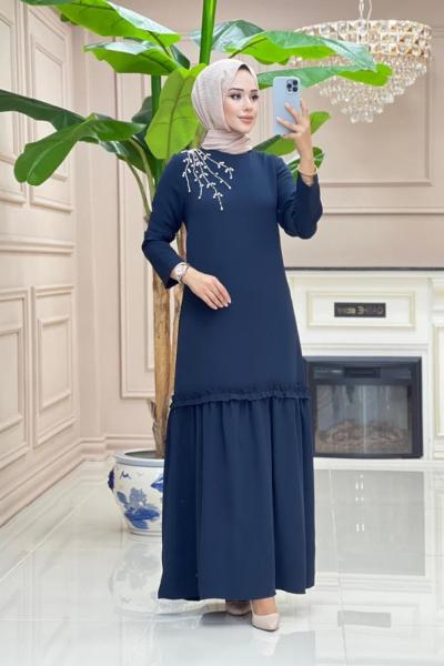 Nisa Elbise - Lacivert