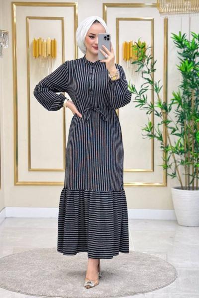 Nuray Pamuklu Bürümcük  Kumaş Elbise