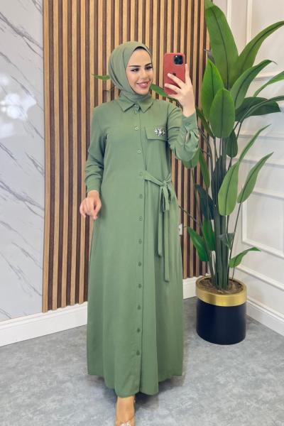 Nurdan Linda Krep Elbise