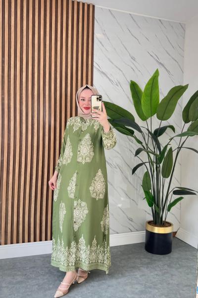 Pırıl Pamuklu Viskon Elbise