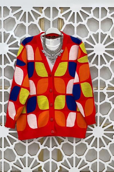 Rengin Triko Hırka Fuşya