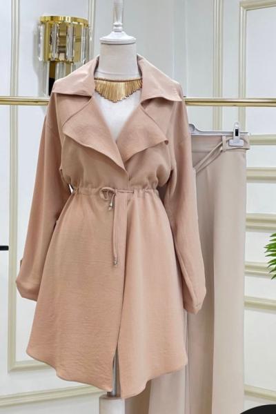 Ruby Bağcıklı Kap Vizon