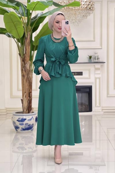 Rüveyda Etekli Takım - Zümrüt