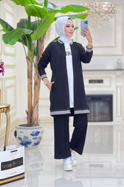 Şahsu Pene 3 Lü Takım - Siyah