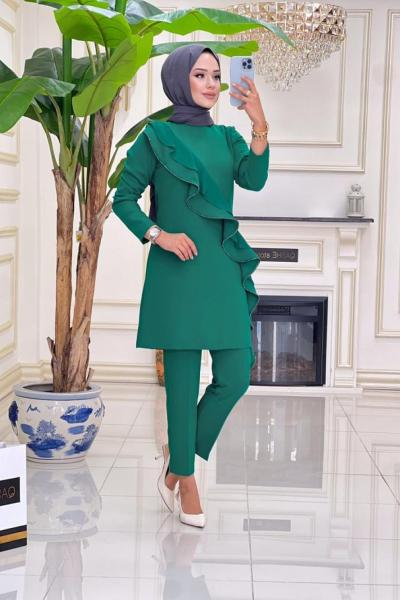 Şehzade Krep Takım - Zümrüt