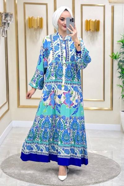 Selina Pamuk Viskon Elbise