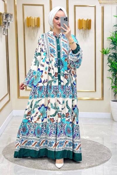 Selina Pamuk Viskon Elbise