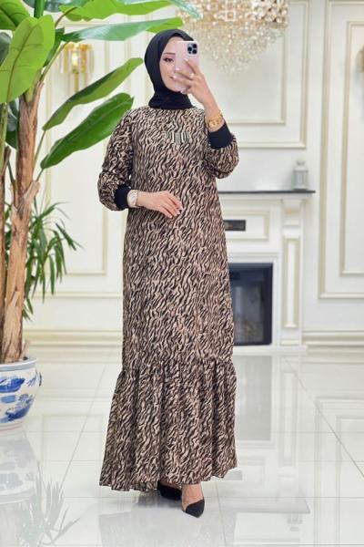 Senay  Astarlı Şifon - Siyah