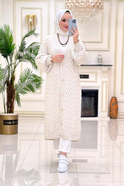 Stella Triko Hırka - Taş