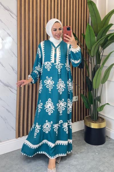 Tansel Pamuklu Viskon Elbise