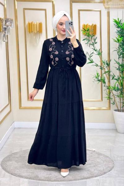 Tuana Pamul Viskon Elbise