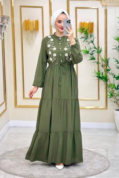 Tuana Pamul Viskon Elbise