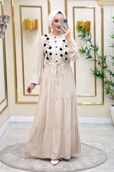 Tuana Pamul Viskon Elbise