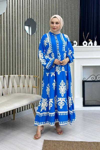 Tülin Pamuklu Viskon Elbise