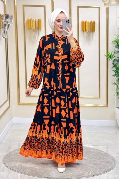 Yeliz Pamuk Viskon Elbise